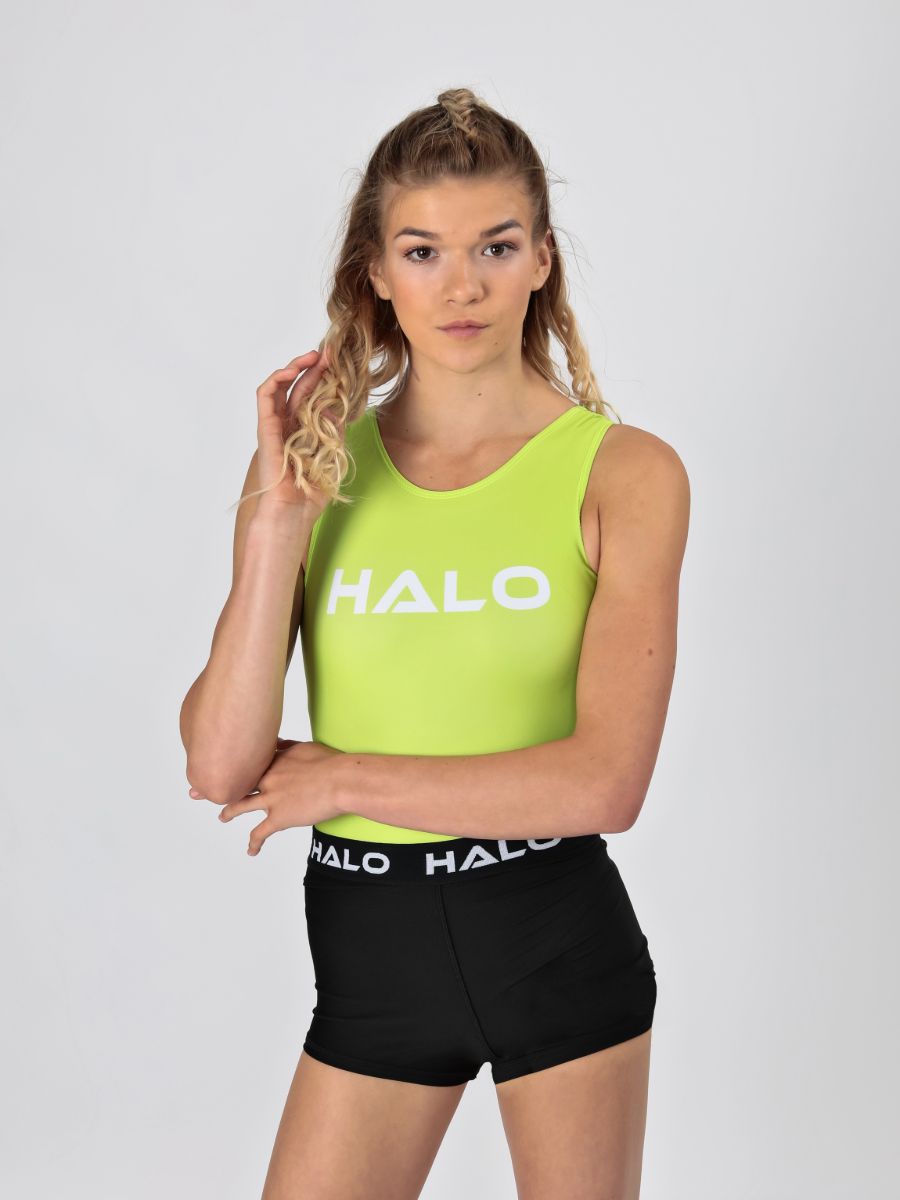 LIME GREEN & WHITE SPINE